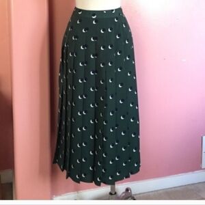 Boden Green Midi Pleated Skirt Sz 8